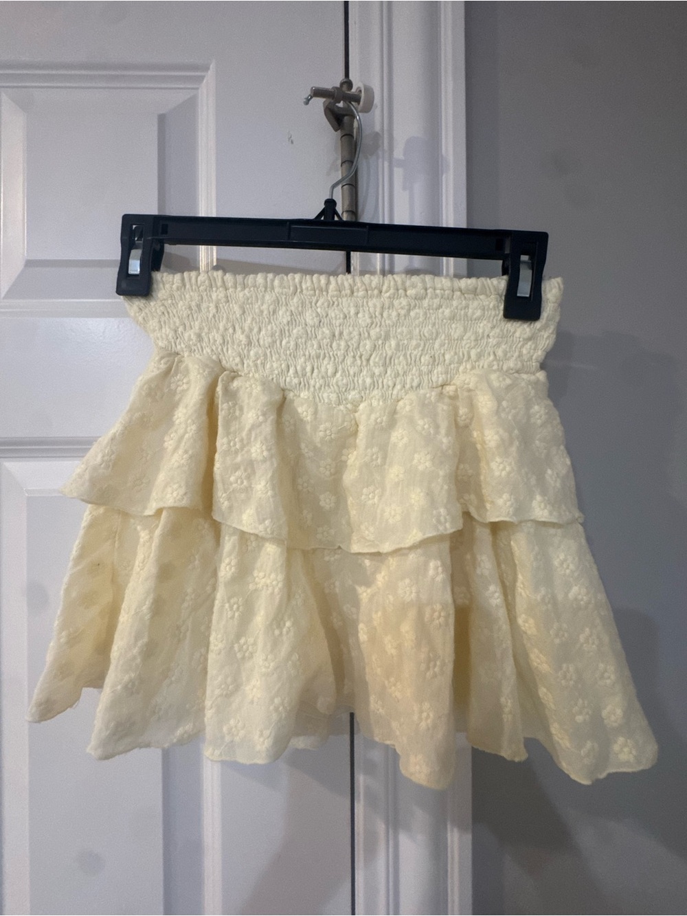 FBZ (Flowers by Zoe) Tiered Buttercream Yellow Mini Skirt -